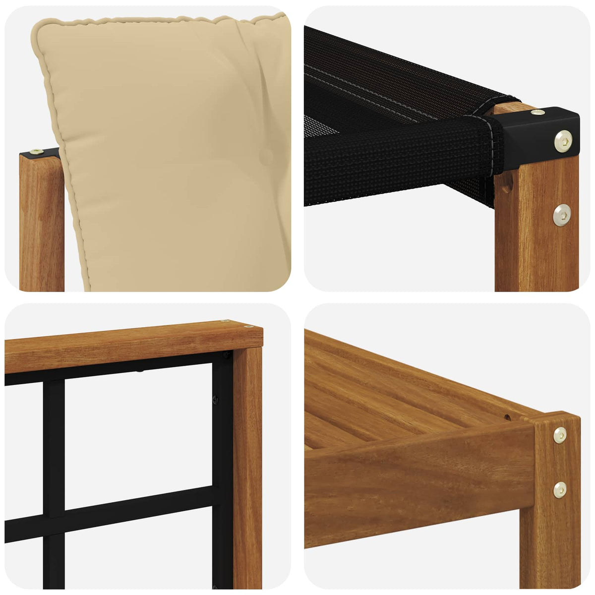 Udendørs sofagruppe 8 stk. Naturlig og Beige
