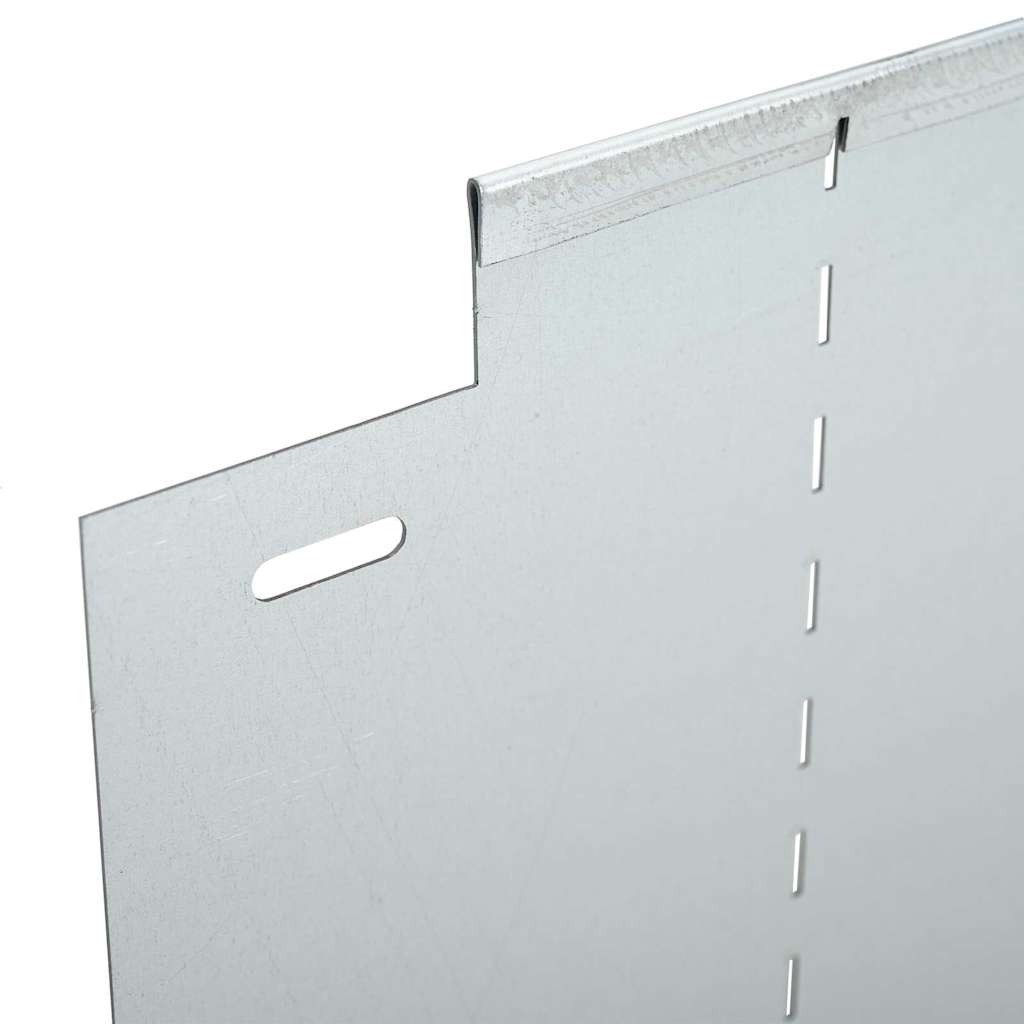 Plænekanter 30 stk. 100 x 25 x 0,07 cm Galvaniseret stål Sølv
