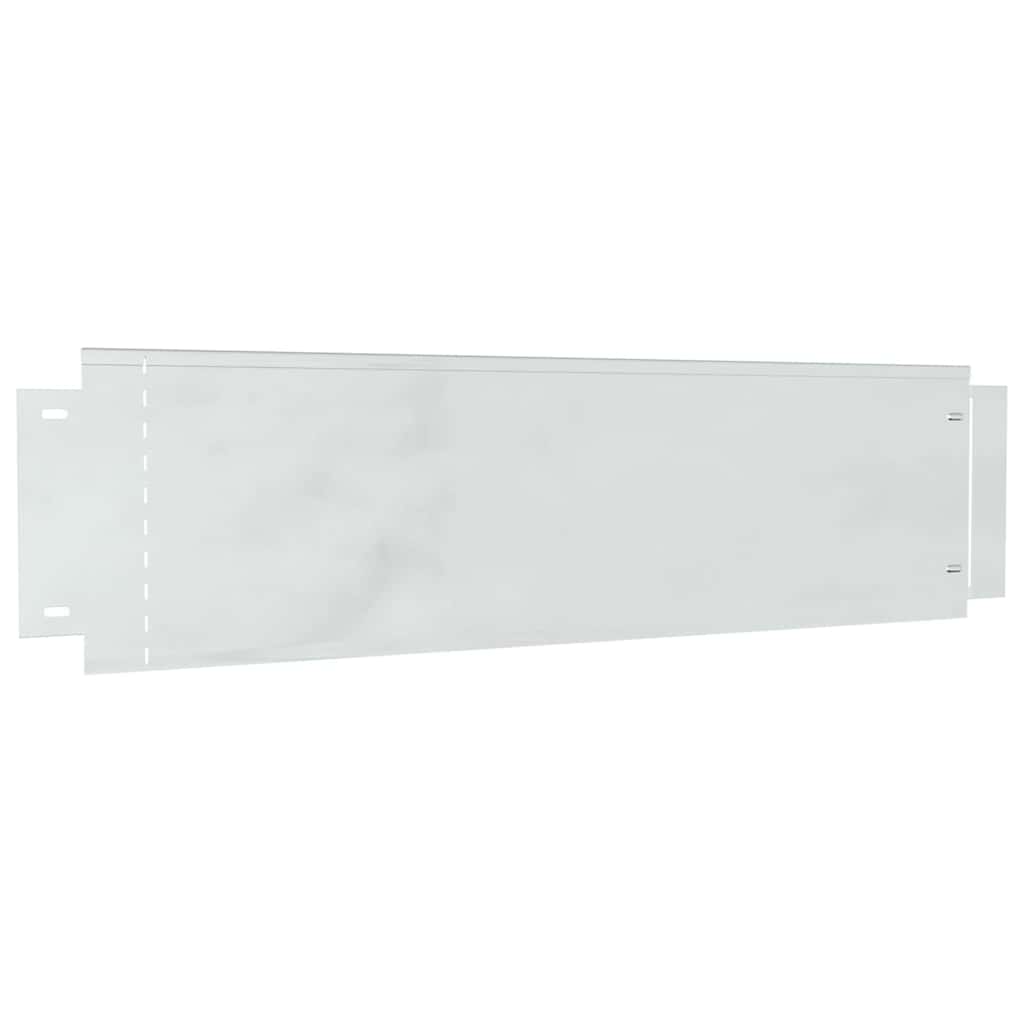 Plænekanter 30 stk. 100 x 25 x 0,07 cm Galvaniseret stål Sølv