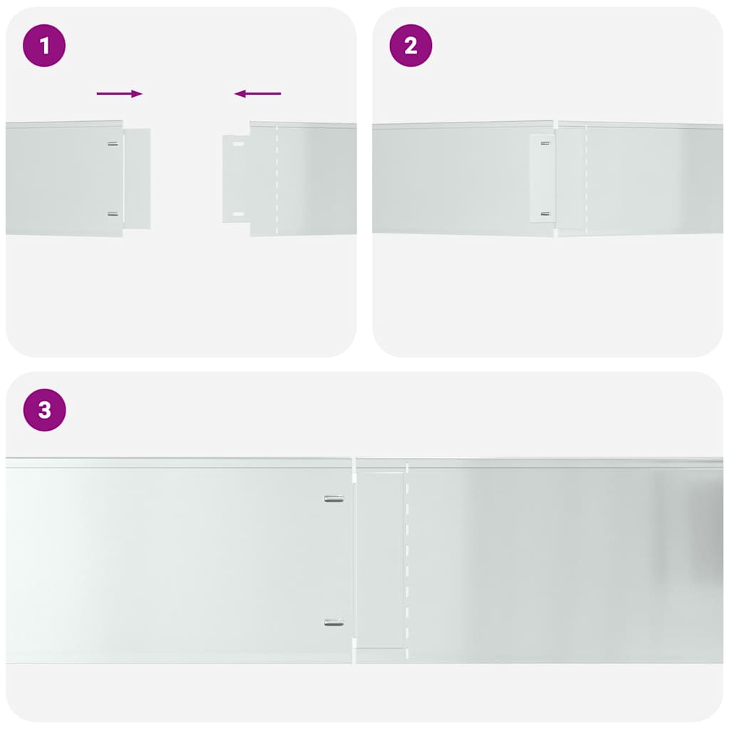 Plænekanter 30 stk. 100 x 25 x 0,07 cm Galvaniseret stål Sølv