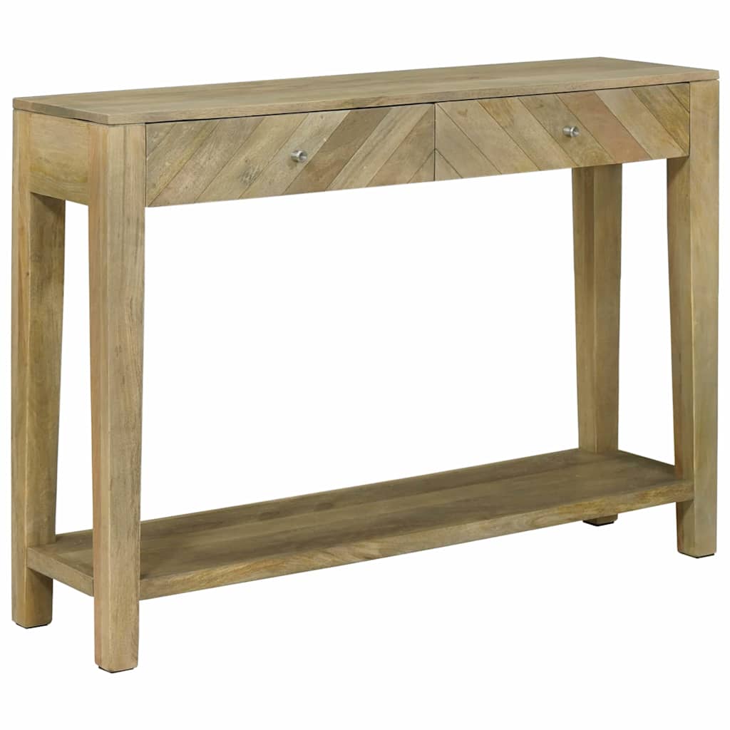 Konsolbord Naturlig grå 110 x 30 x 80 cm Massivt mangotræ