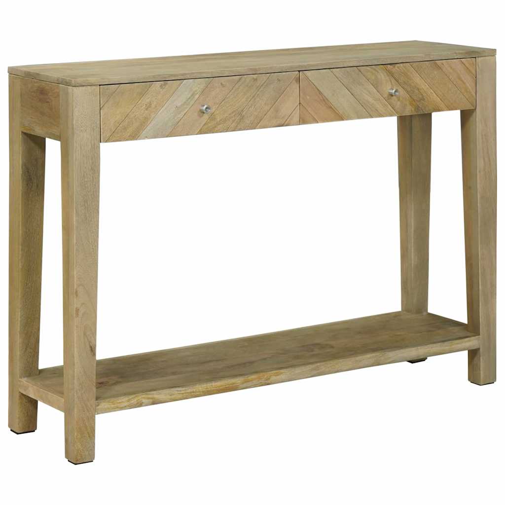Konsolbord Naturlig grå 110 x 30 x 80 cm Massivt mangotræ