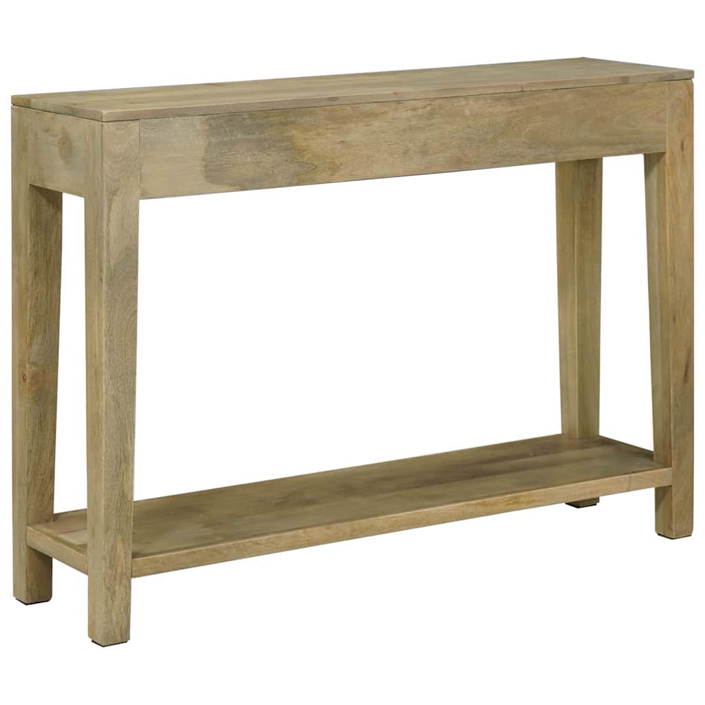 Konsolbord Naturlig grå 110 x 30 x 80 cm Massivt mangotræ