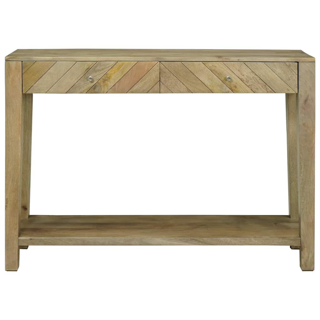 Konsolbord Naturlig grå 110 x 30 x 80 cm Massivt mangotræ