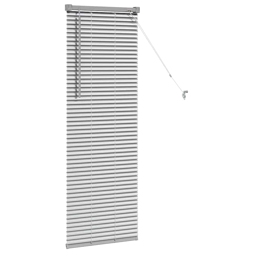 Persienner Sølv 130 x 50 cm 25 mm Aluminium