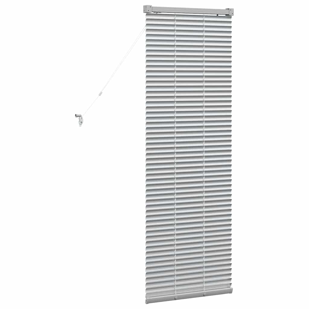 Persienner Sølv 130 x 50 cm 25 mm Aluminium