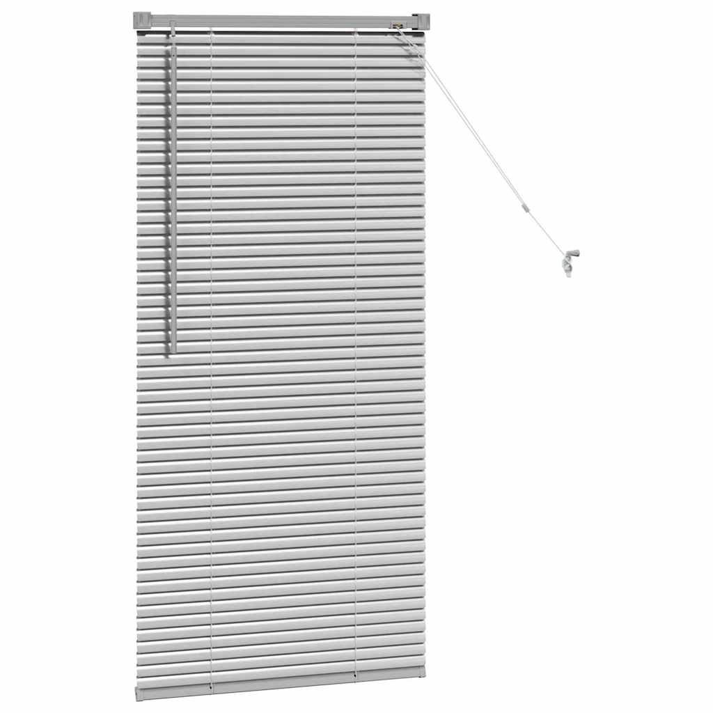Persienner Sølv 130 x 55 cm 25 mm Aluminium