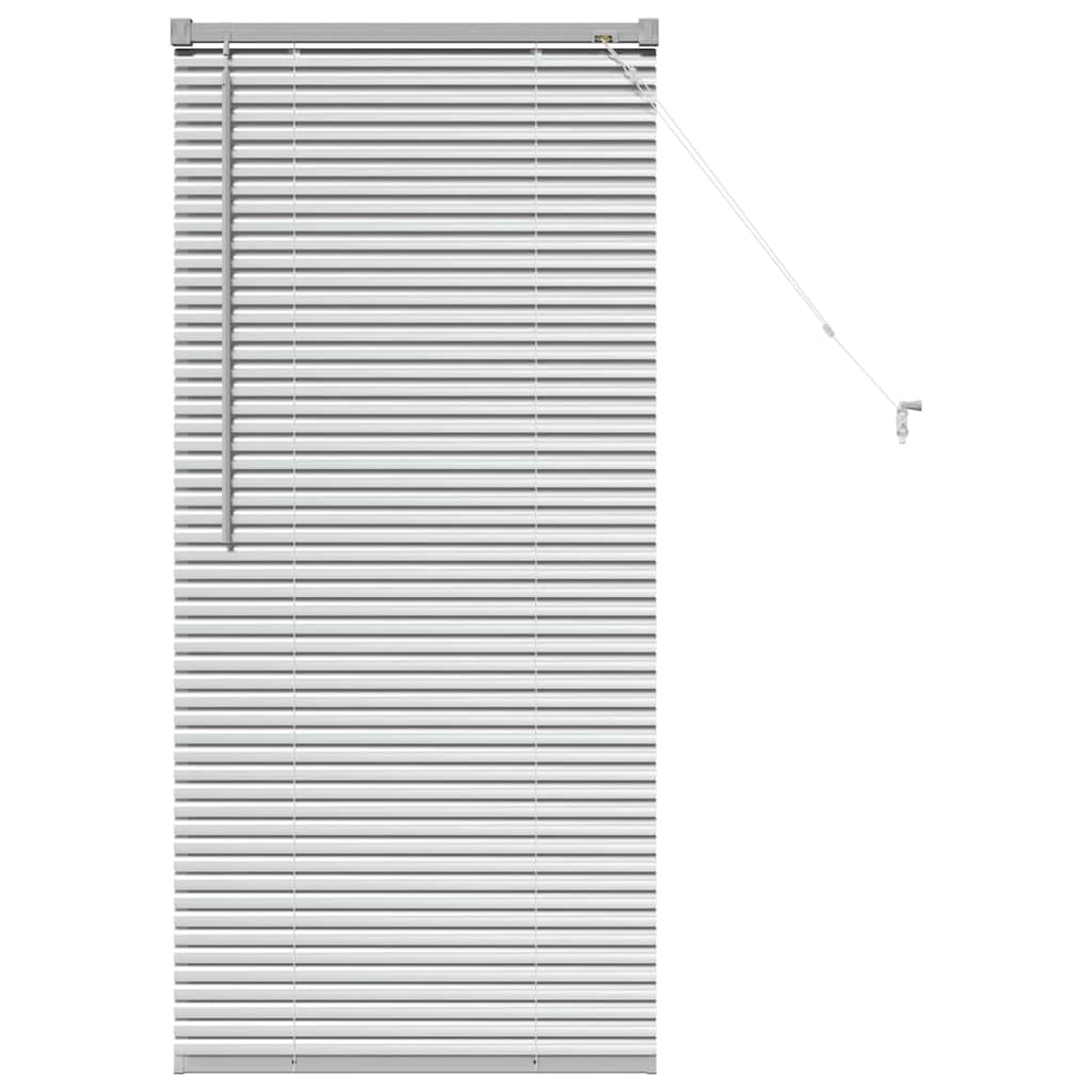 Persienner Sølv 130 x 55 cm 25 mm Aluminium