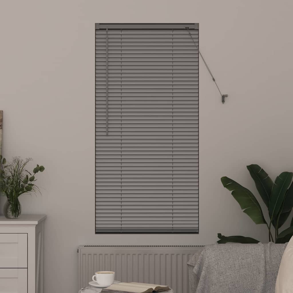 Persienner Sølv 130 x 60 cm 25 mm Aluminium