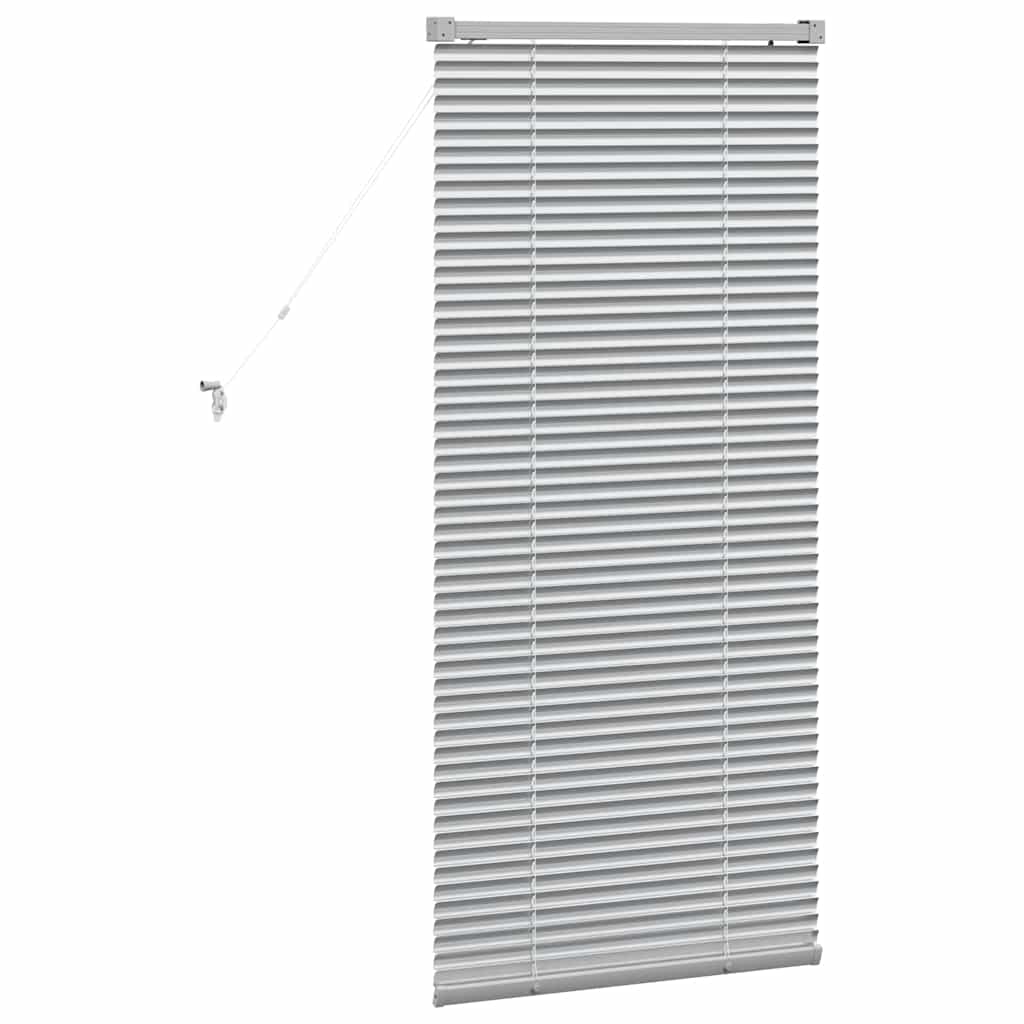Persienner Sølv 130 x 60 cm 25 mm Aluminium