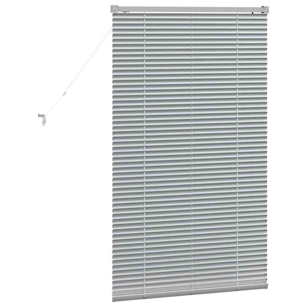 Persienner Sølv 130 x 70 cm 25 mm Aluminium