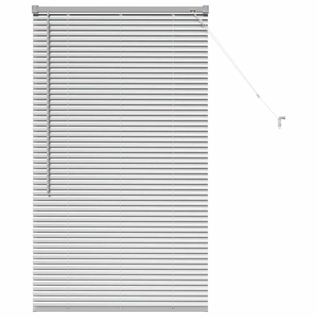 Persienner Sølv 130 x 70 cm 25 mm Aluminium