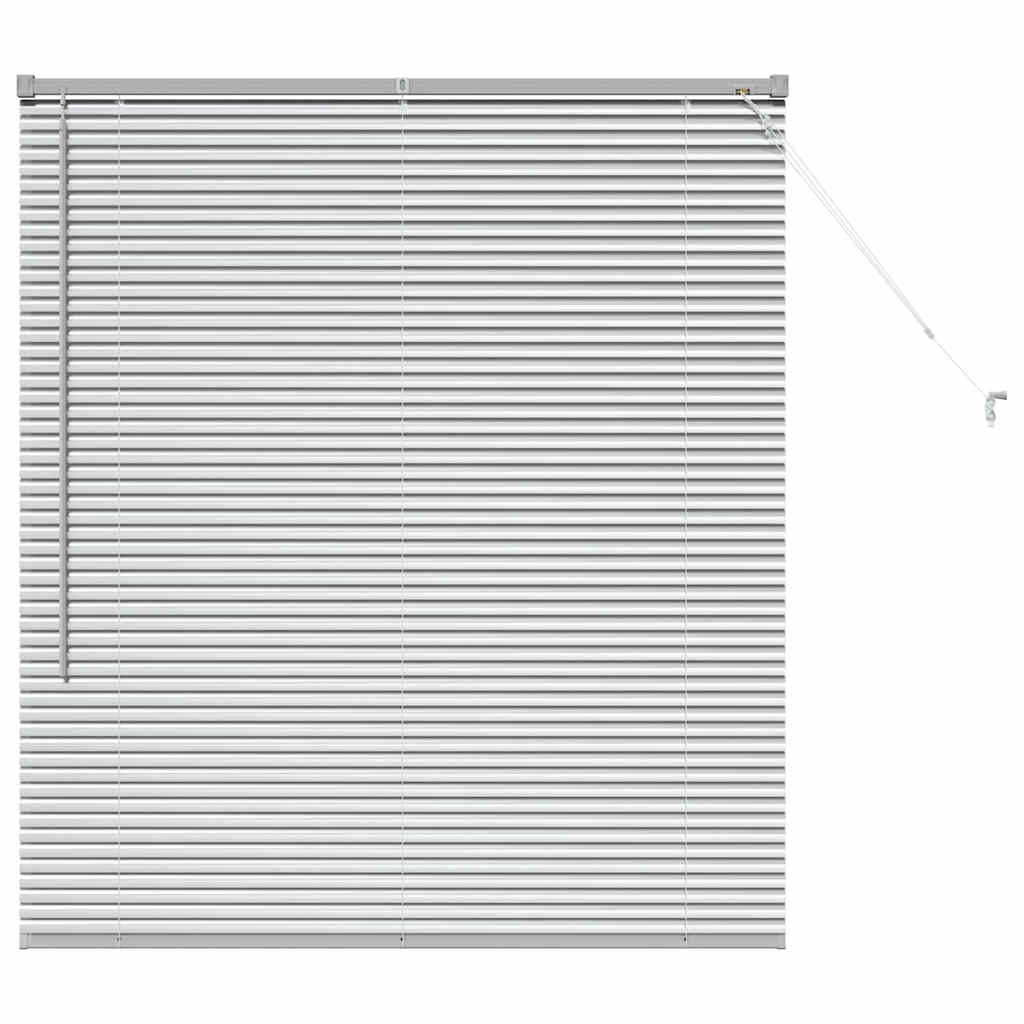 Persienner Sølv 130 x 110 cm 25 mm Aluminium