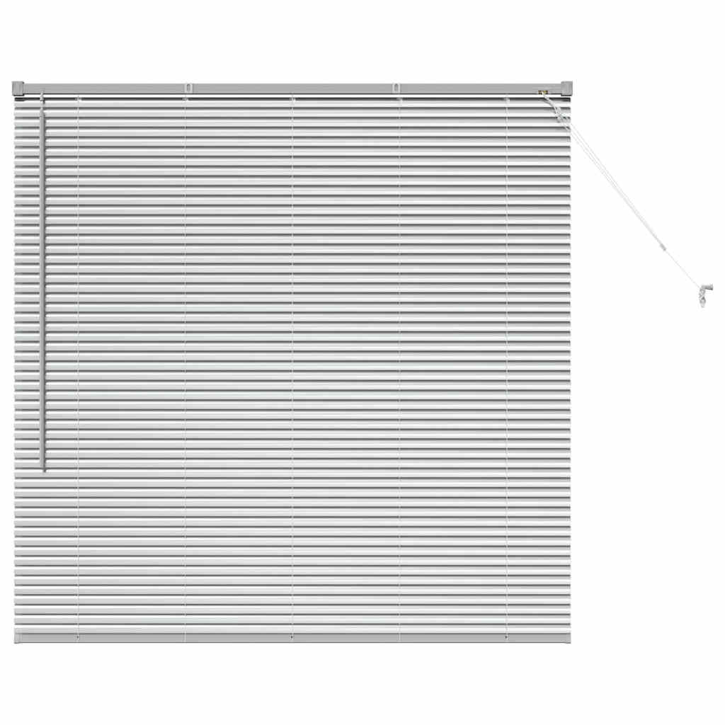 Persienner Sølv 130 x 125 cm 25 mm Aluminium