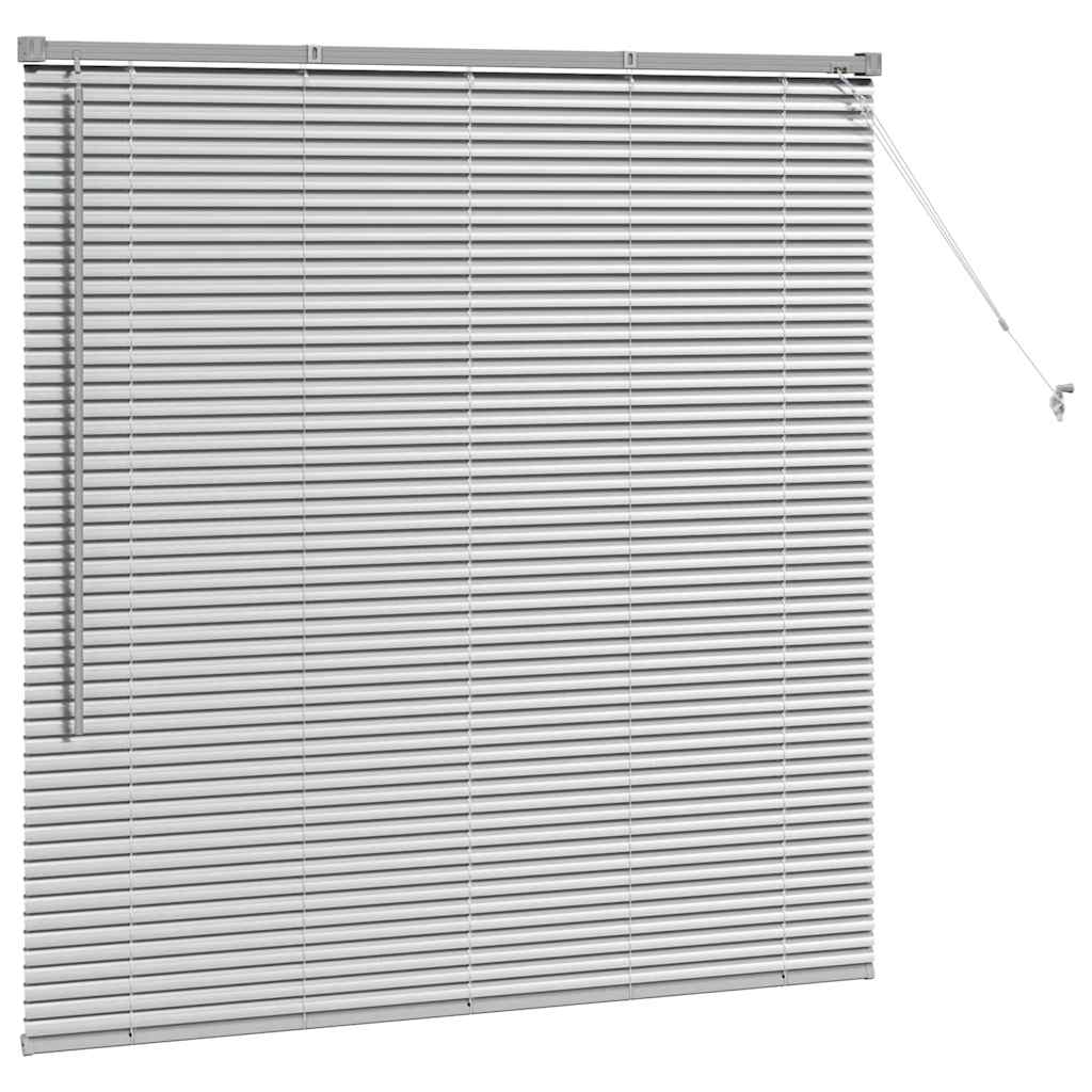 Persienner Sølv 130 x 135 cm 25 mm Aluminium