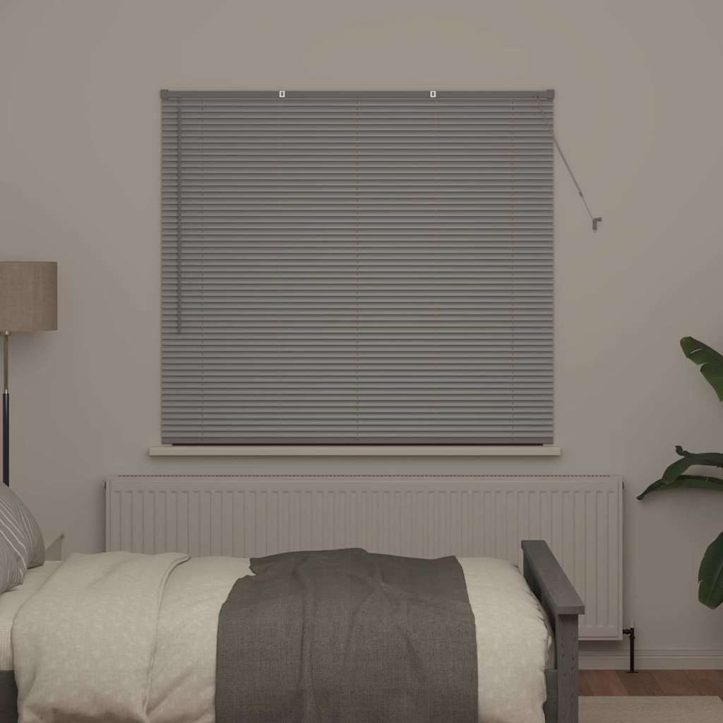 Persienner Sølv 130 x 145 cm 25 mm Aluminium