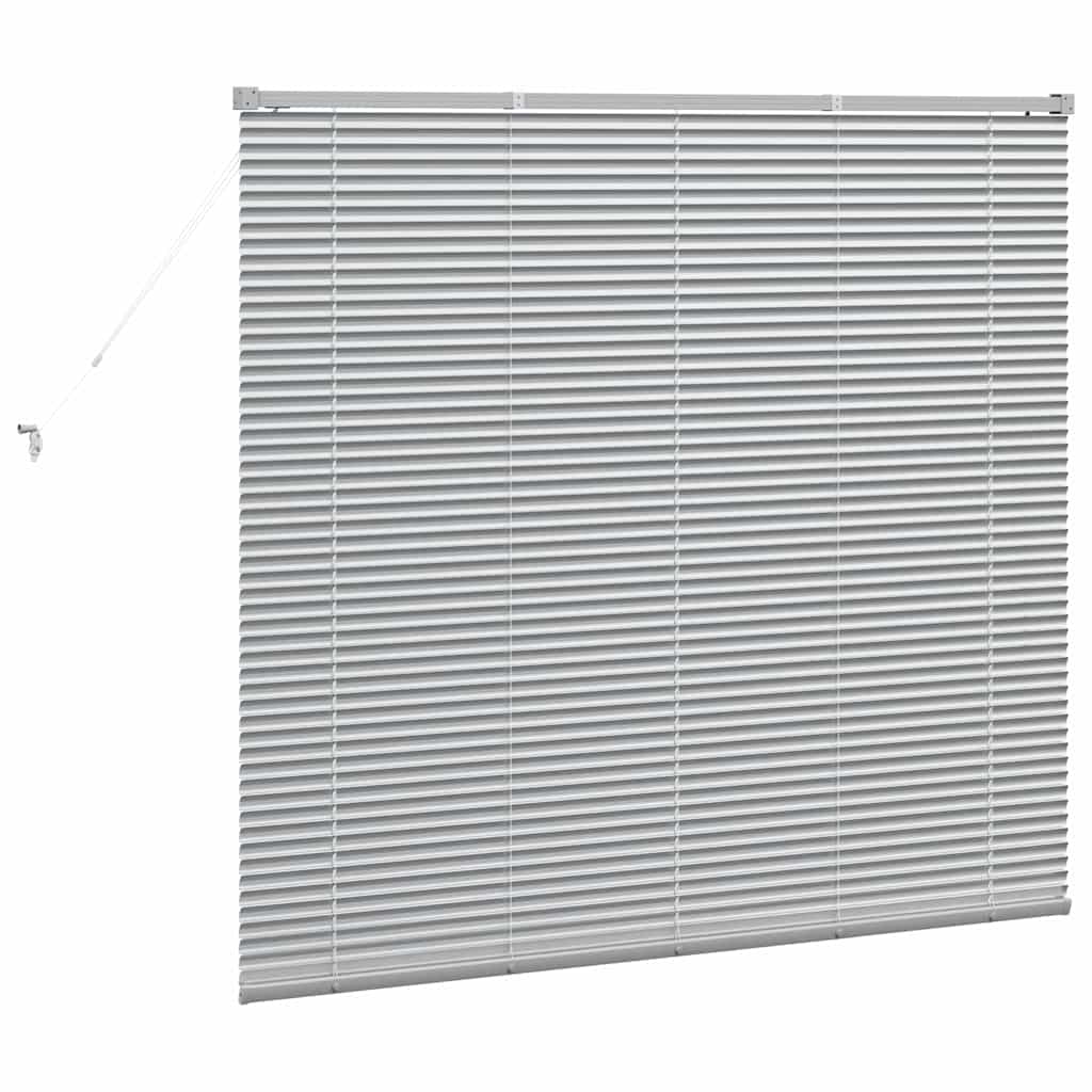 Persienner Sølv 130 x 145 cm 25 mm Aluminium