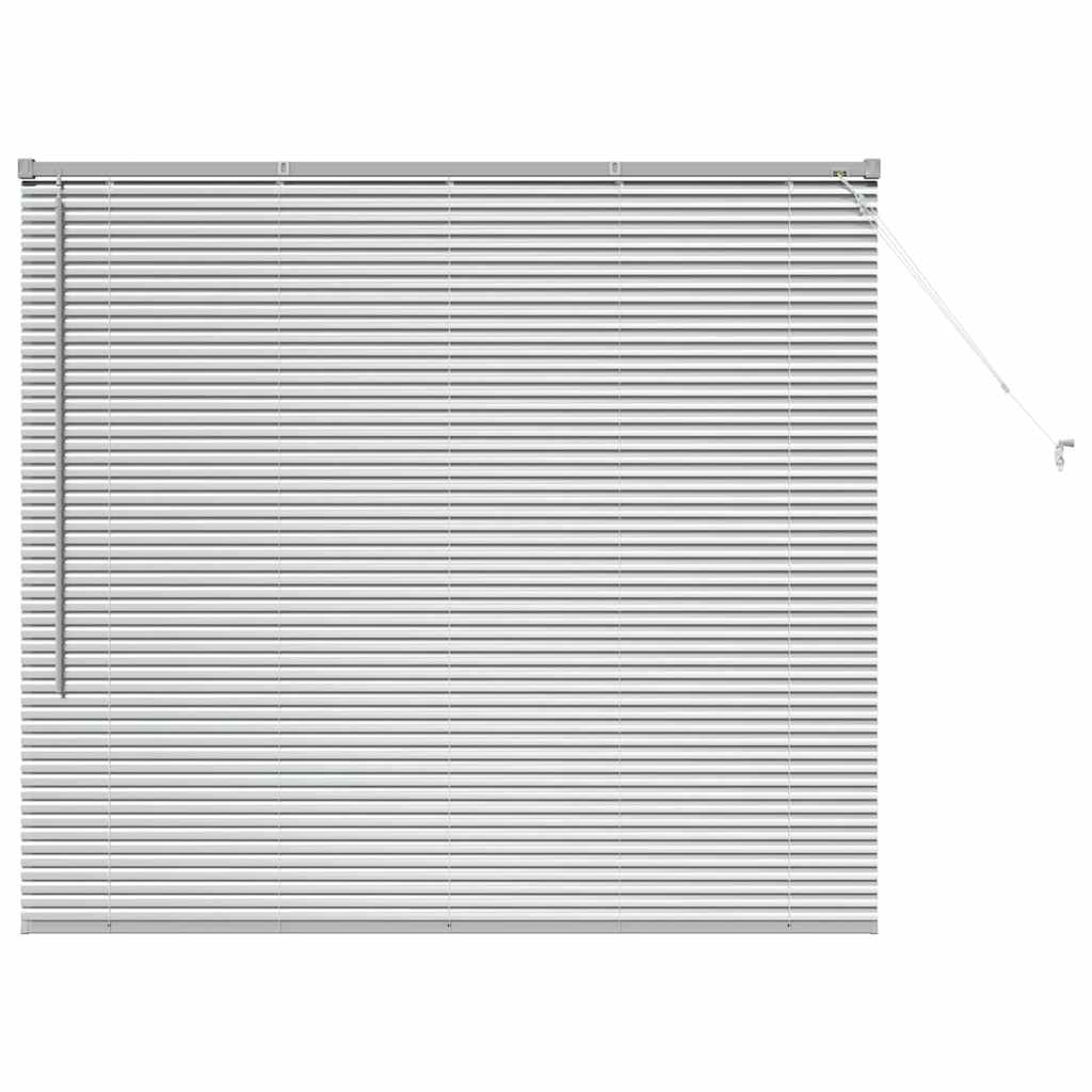 Persienner Sølv 130 x 145 cm 25 mm Aluminium