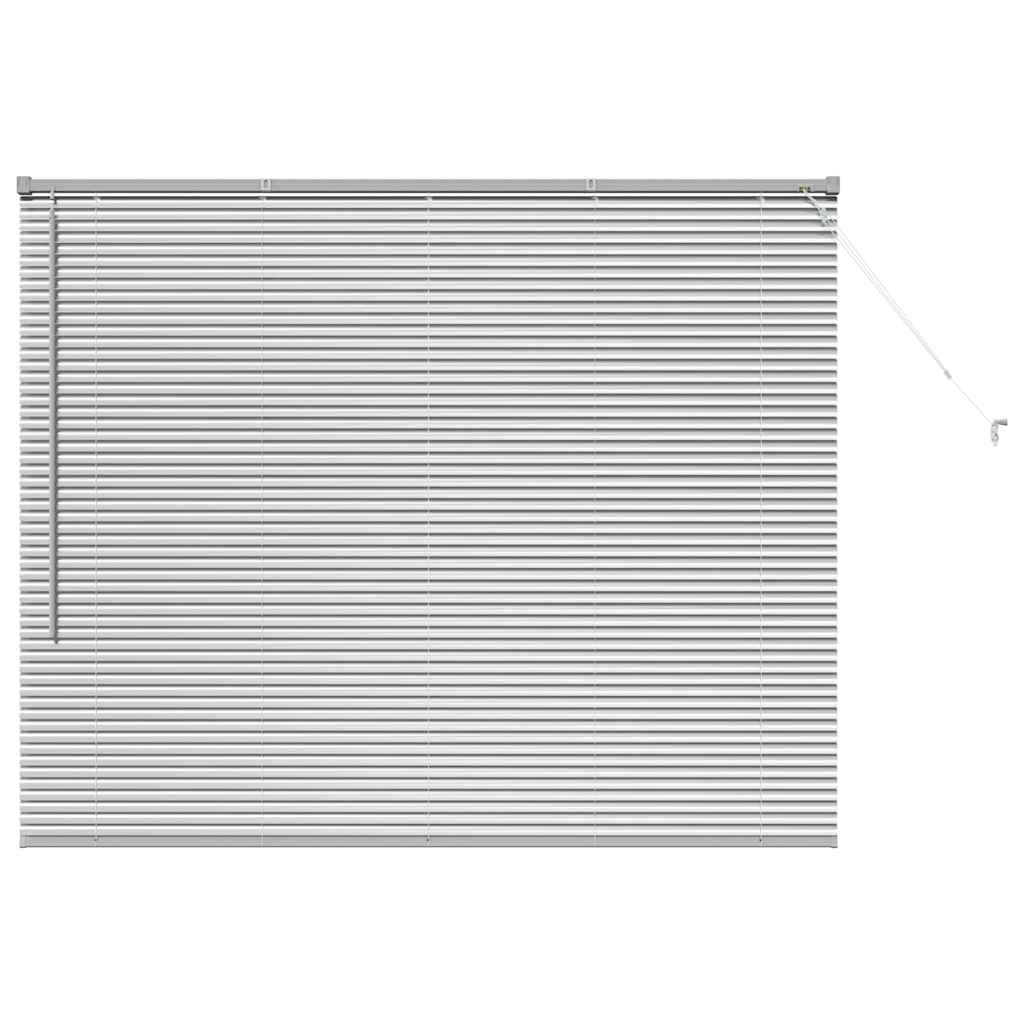 Persienner Sølv 130 x 155 cm 25 mm Aluminium