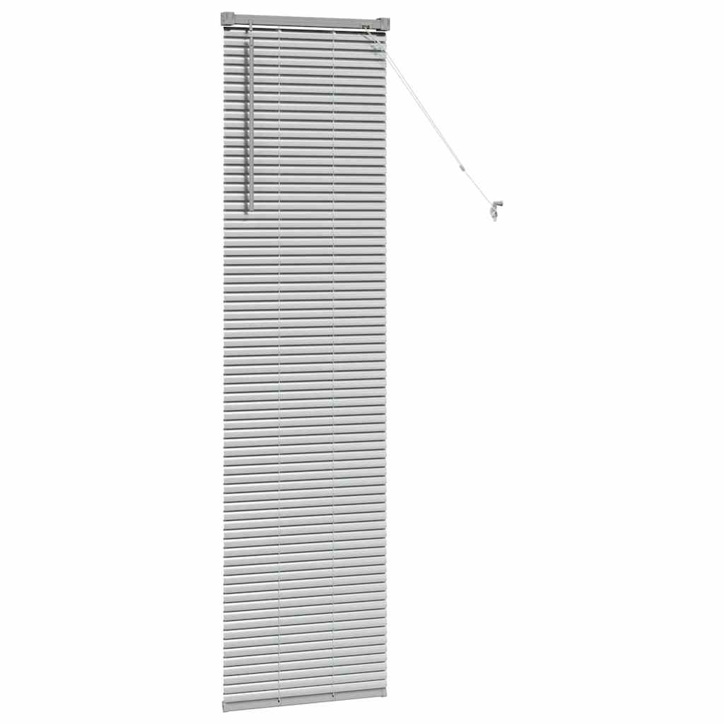 Persienner Sølv 175 x 50 cm 25 mm Aluminium