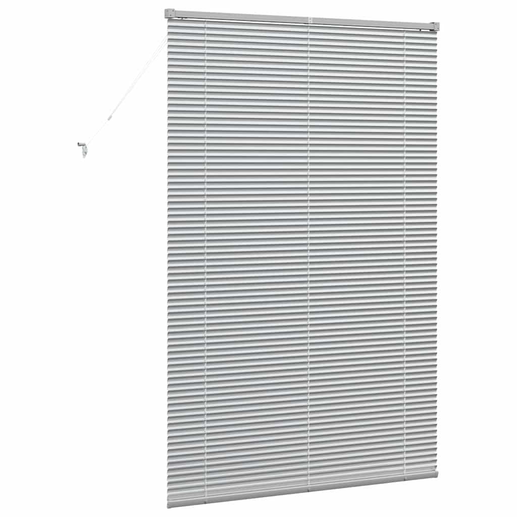 Persienner Sølv 175 x 115 cm 25 mm Aluminium