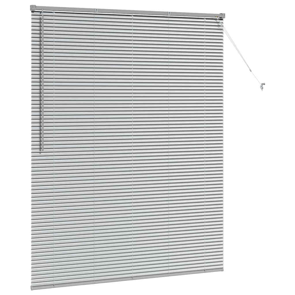 Persienner Sølv 175 x 140 cm 25 mm Aluminium