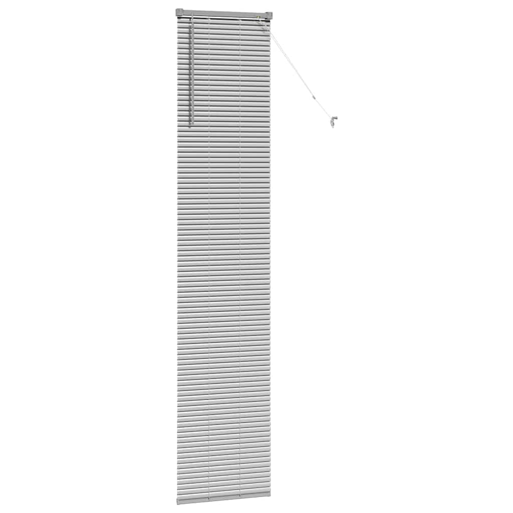 Persienner Sølv 220 x 45 cm 25 mm Aluminium
