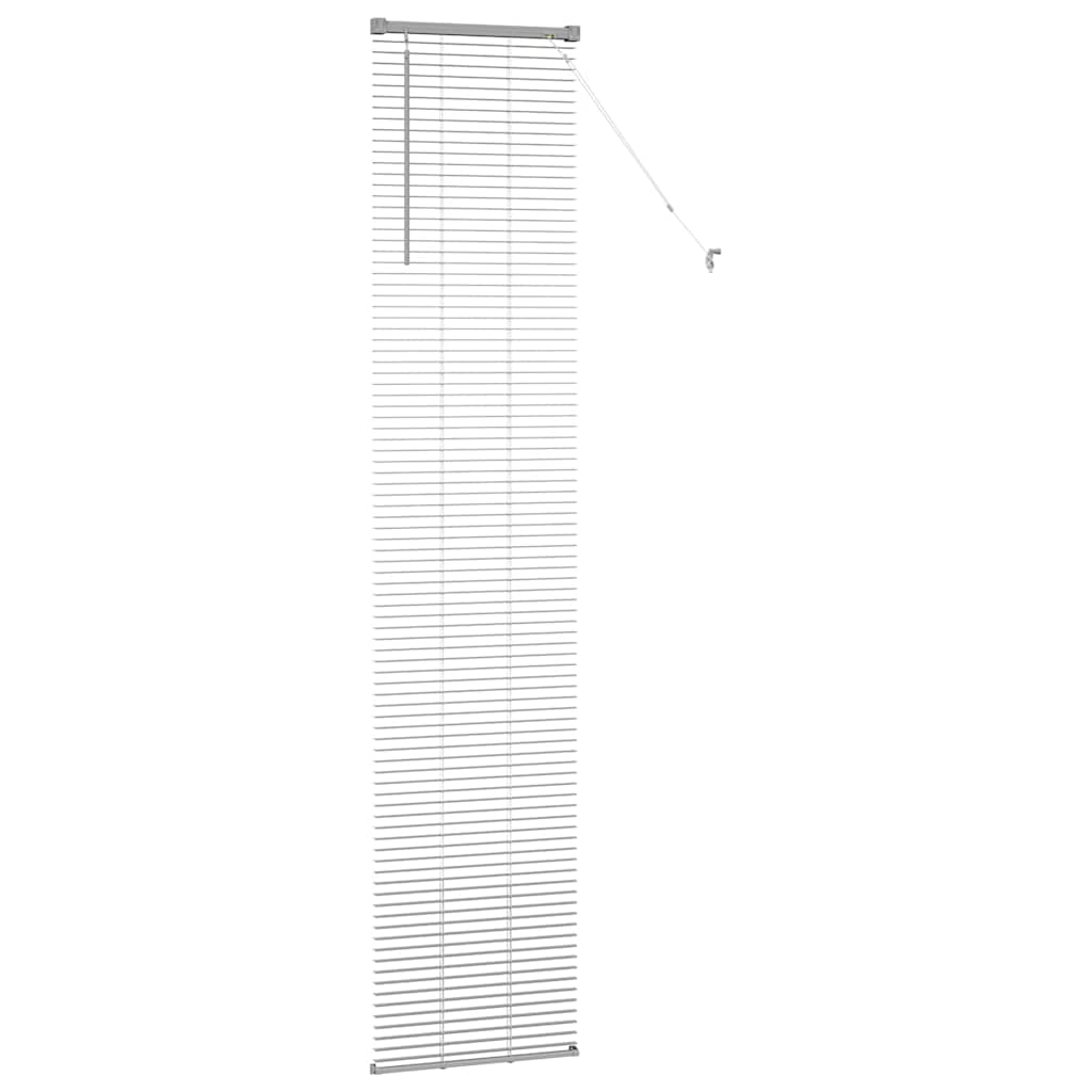 Persienner Sølv 220 x 45 cm 25 mm Aluminium