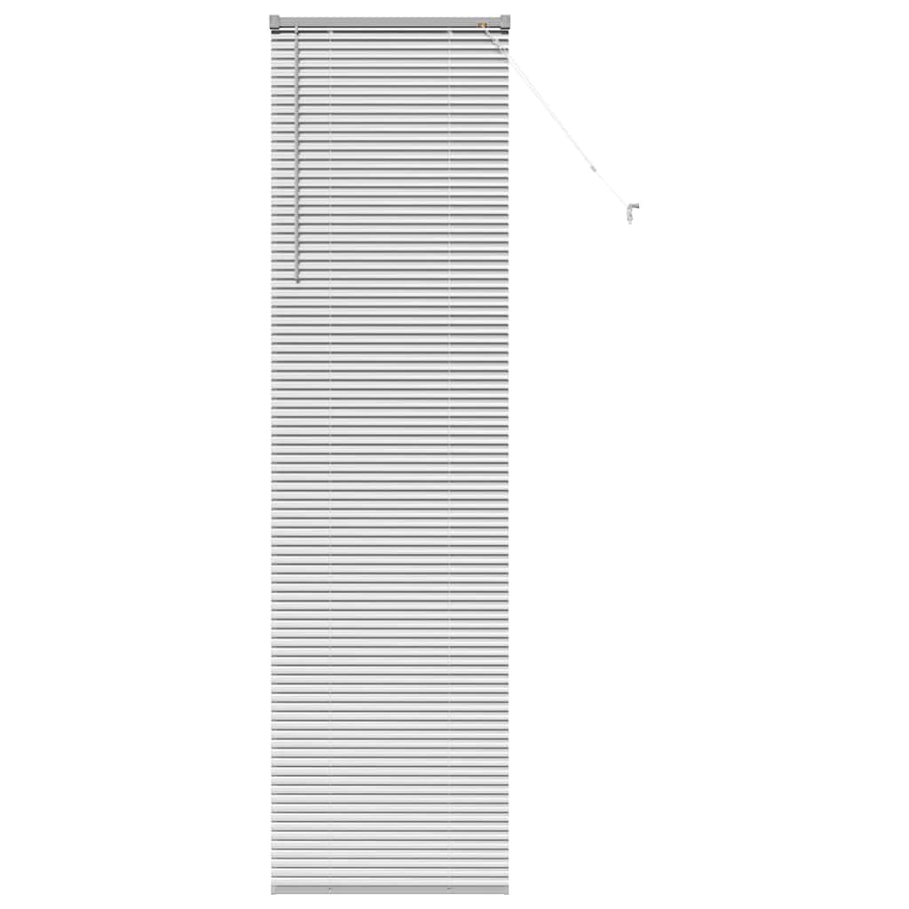 Persienner Sølv 220 x 60 cm 25 mm Aluminium