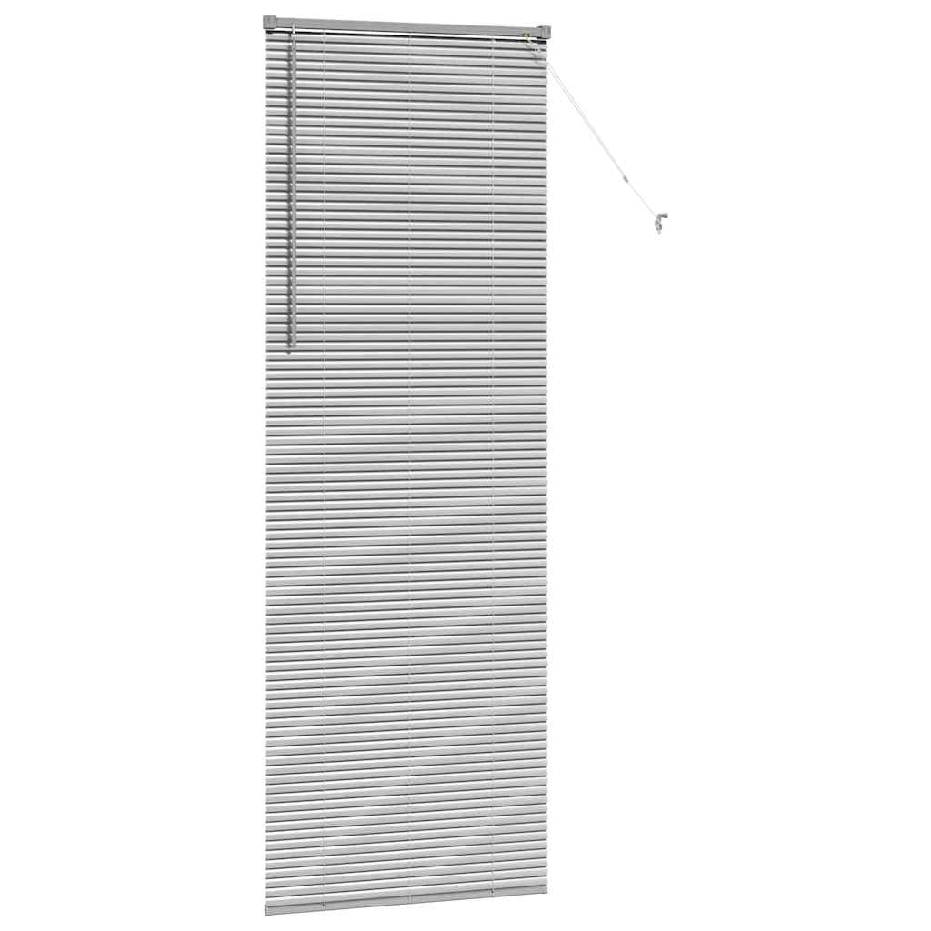 Persienner Sølv 220 x 70 cm 25 mm Aluminium