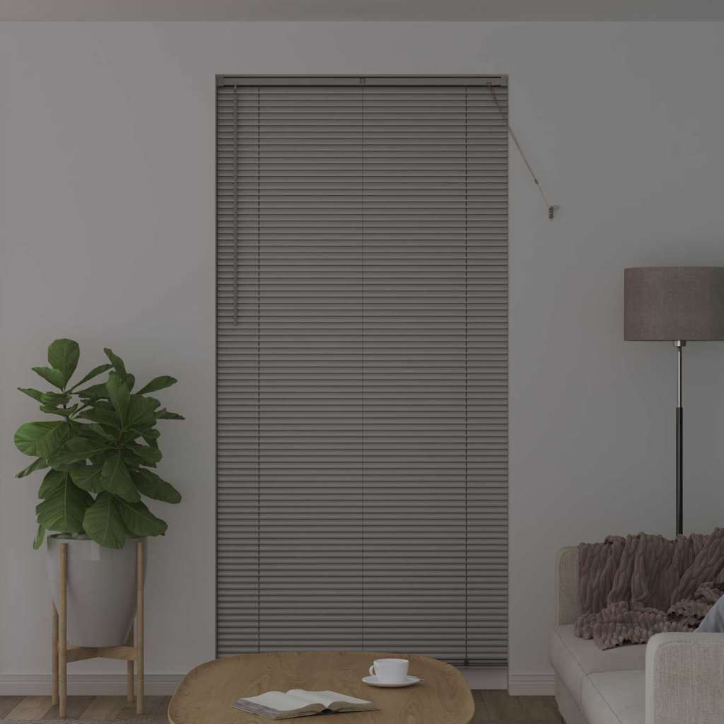 Persienner Sølv 220 x 105 cm 25 mm Aluminium