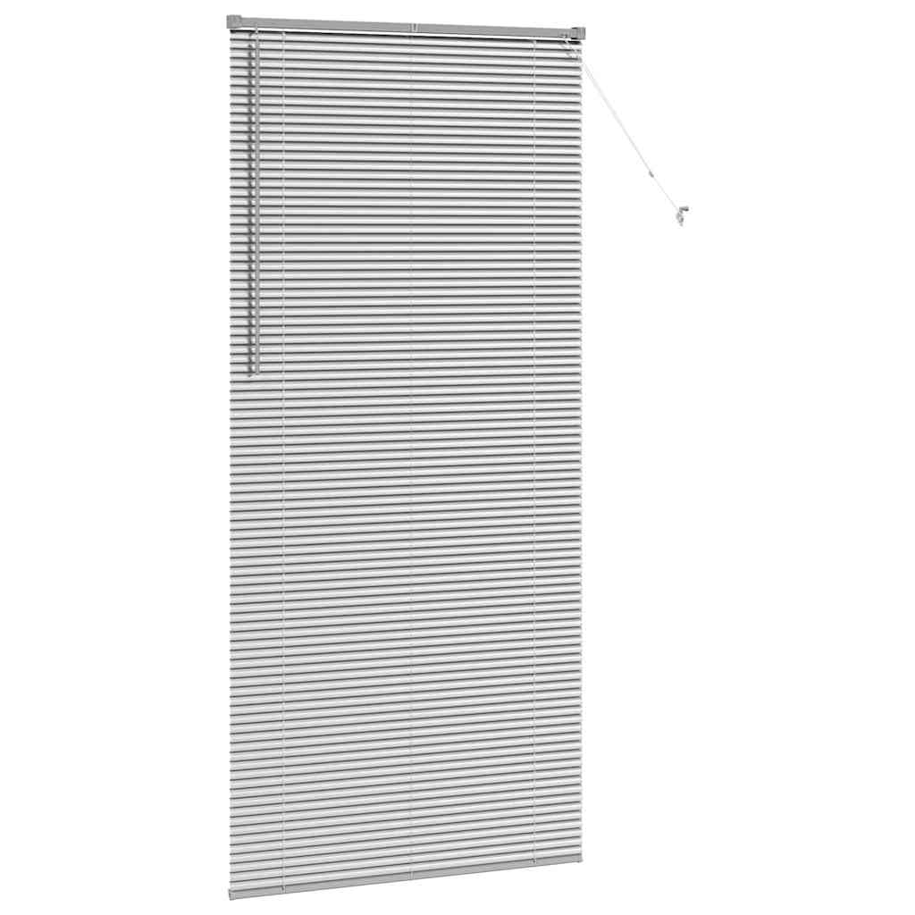Persienner Sølv 220 x 105 cm 25 mm Aluminium