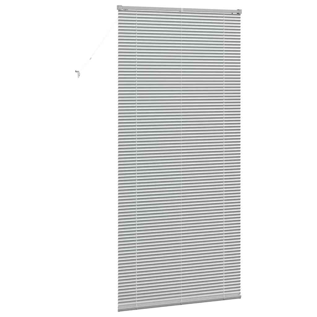 Persienner Sølv 220 x 105 cm 25 mm Aluminium