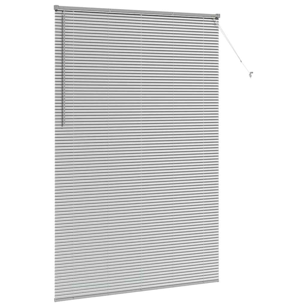 Persienner Sølv 220 x 145 cm 25 mm Aluminium