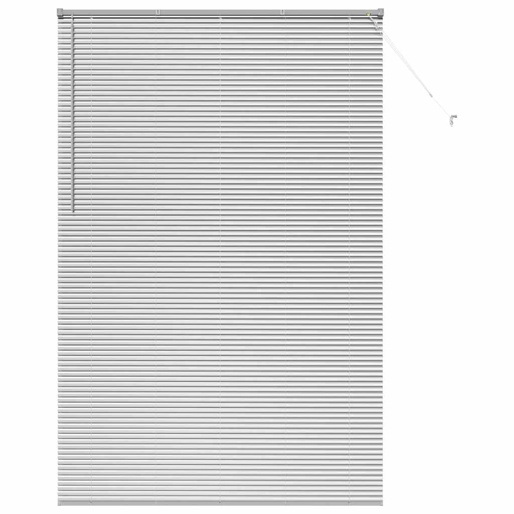 Persienner Sølv 220 x 145 cm 25 mm Aluminium