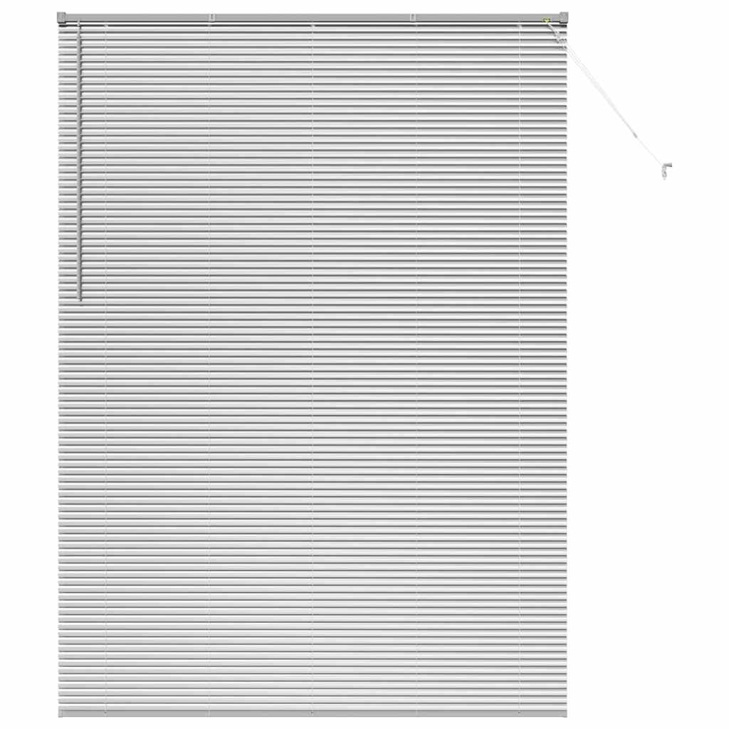 Persienner Sølv 220 x 155 cm 25 mm Aluminium