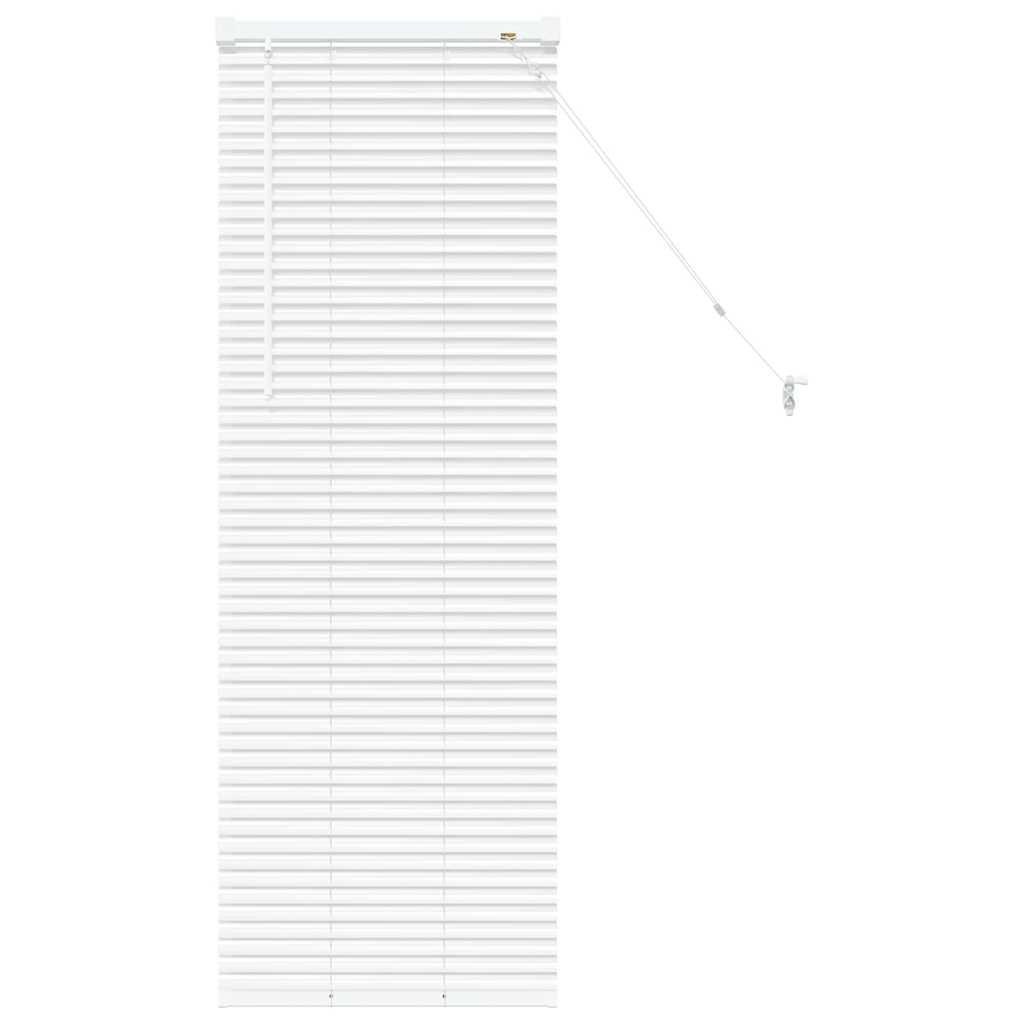 Persienner Hvid 130 x 45 cm 25 mm Aluminium