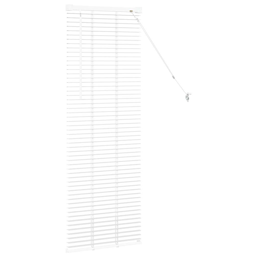 Persienner Hvid 130 x 50 cm 25 mm Aluminium