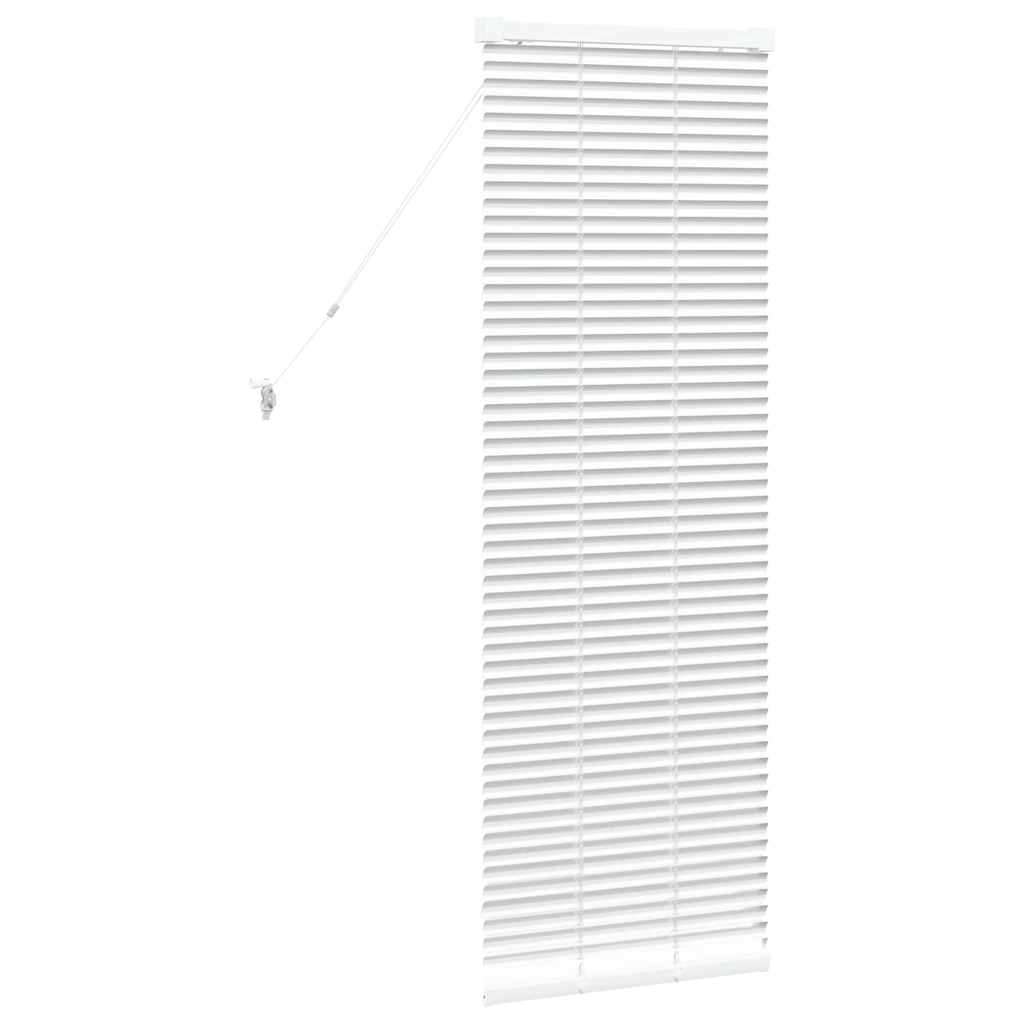 Persienner Hvid 130 x 50 cm 25 mm Aluminium