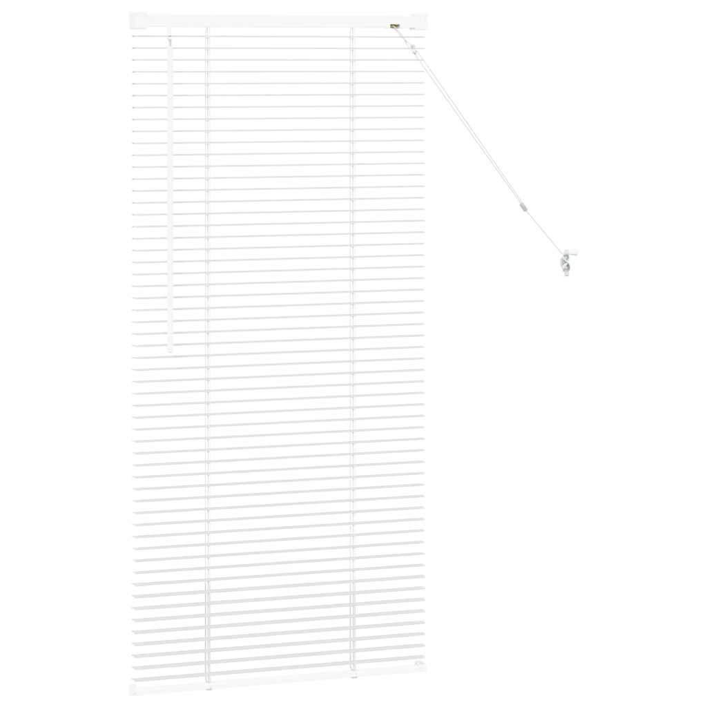 Persienner Hvid 130 x 60 cm 25 mm Aluminium
