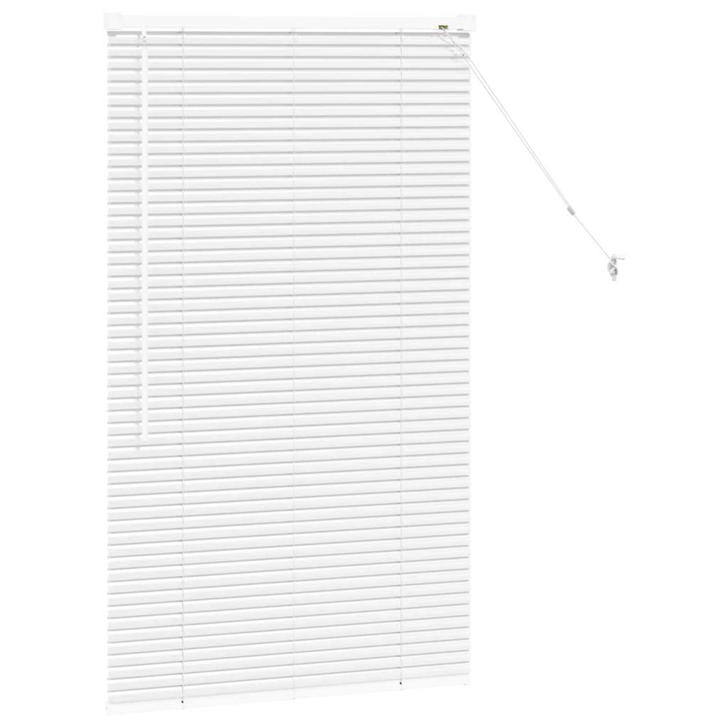 Persienner Hvid 130 x 80 cm 25 mm Aluminium