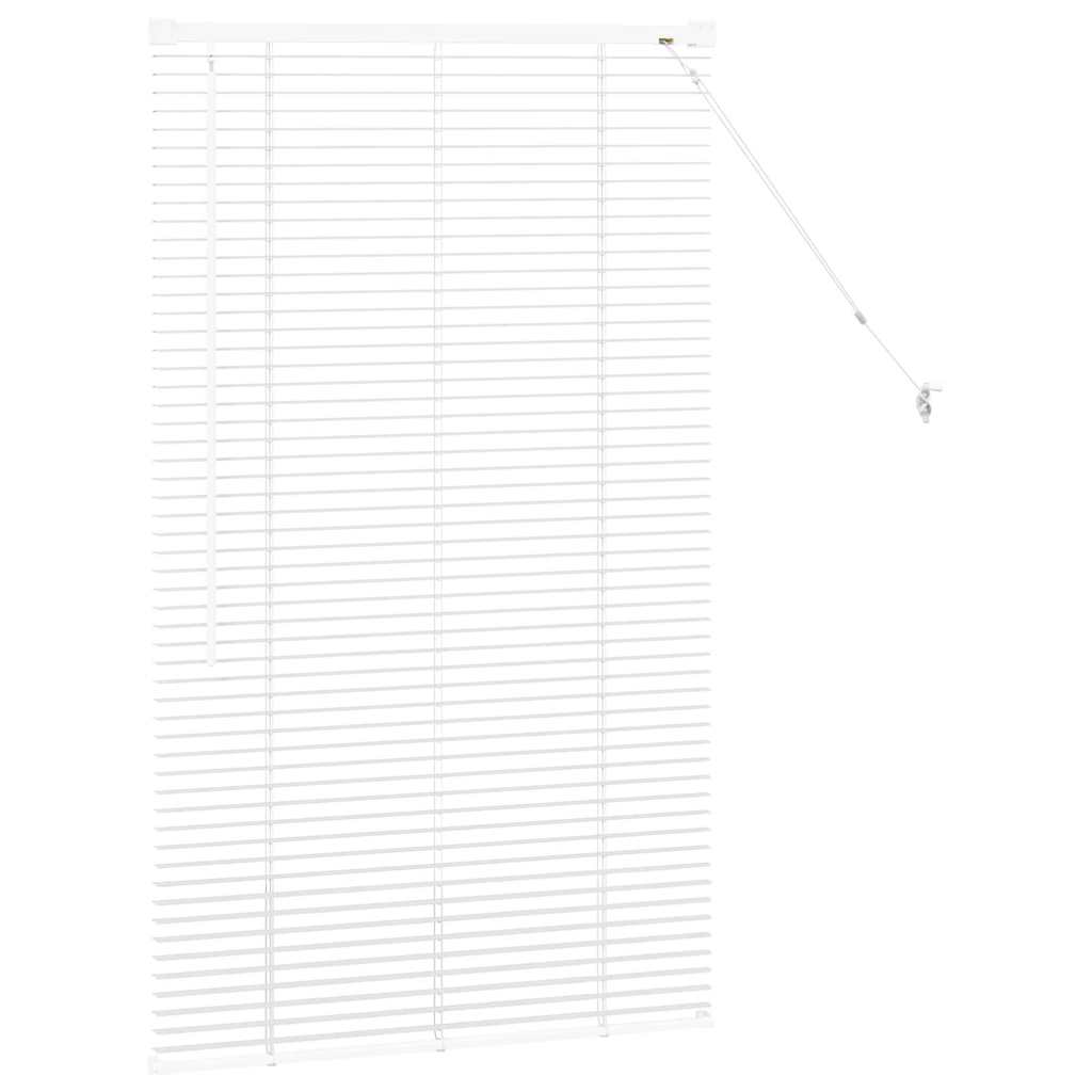 Persienner Hvid 130 x 80 cm 25 mm Aluminium