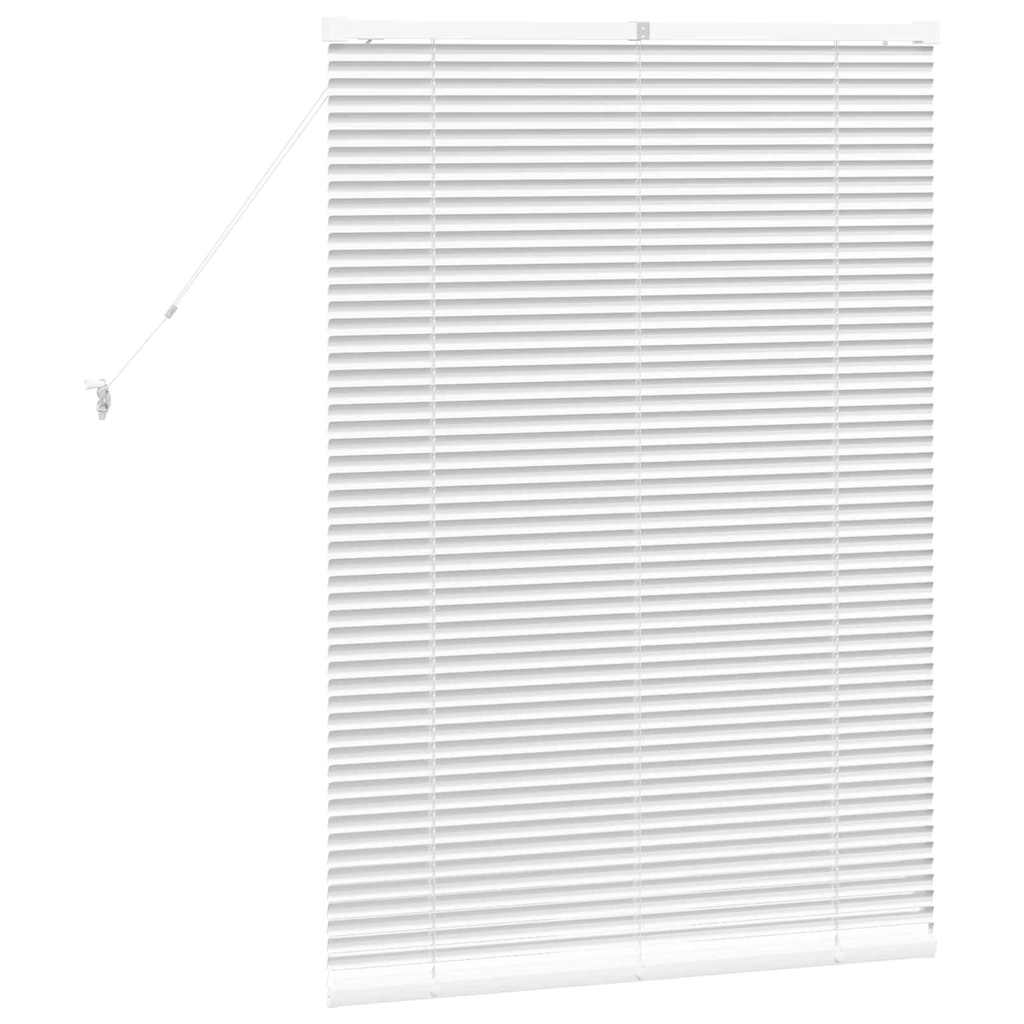 Persienner Hvid 130 x 85 cm 25 mm Aluminium