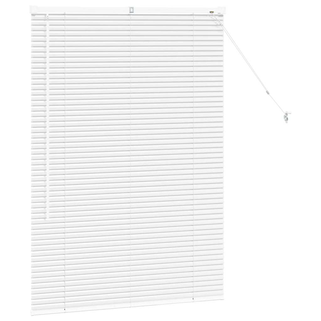 Persienner Hvid 130 x 95 cm 25 mm Aluminium