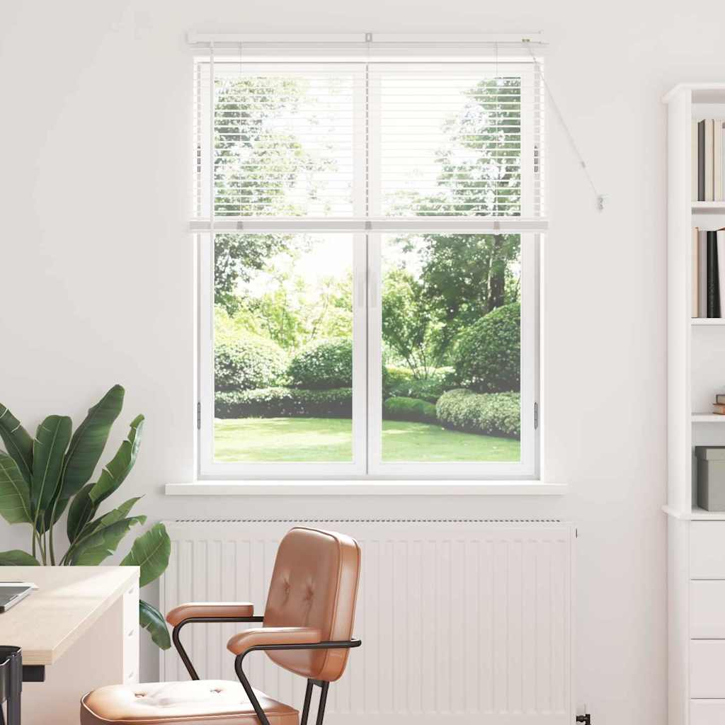 Persienner Hvid 130 x 100 cm 25 mm Aluminium