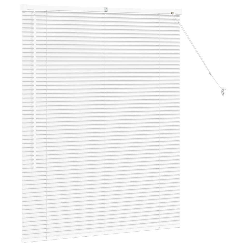 Persienner Hvid 130 x 100 cm 25 mm Aluminium