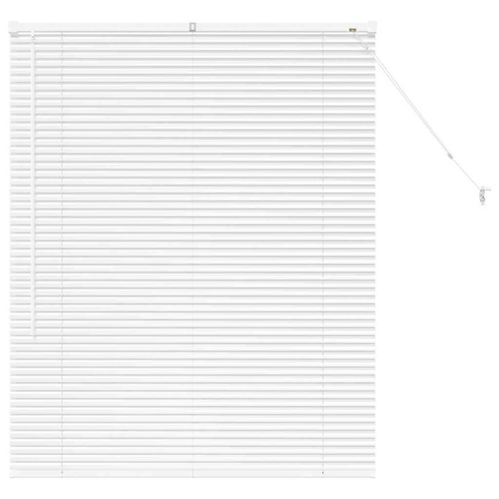 Persienner Hvid 130 x 100 cm 25 mm Aluminium