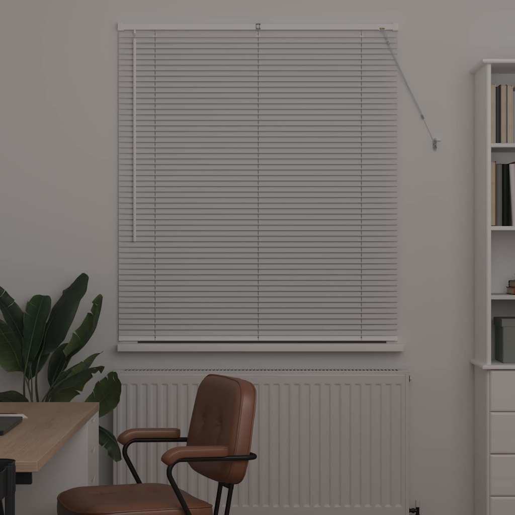Persienner Hvid 130 x 110 cm 25 mm Aluminium