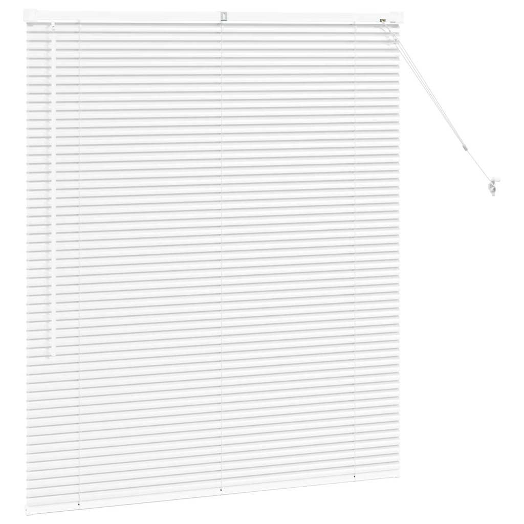 Persienner Hvid 130 x 110 cm 25 mm Aluminium