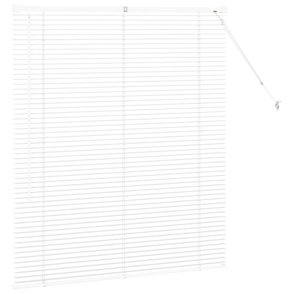 Persienner Hvid 130 x 110 cm 25 mm Aluminium